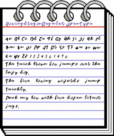 Boxingdragon Regular animated font preview