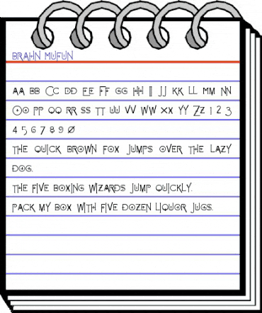 Brahn Mufun Regular animated font preview
