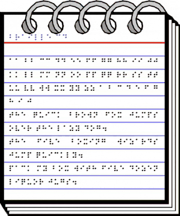 Braille 3D Regular animated font preview