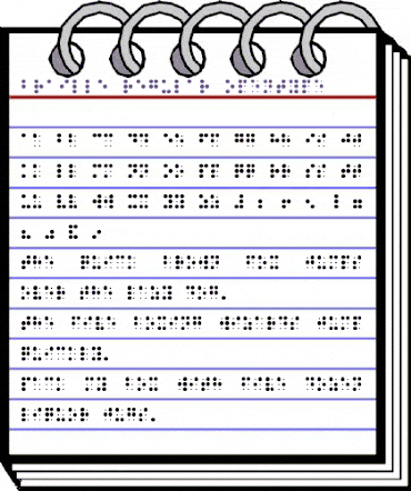 BRAILLE REGULAR animated font preview