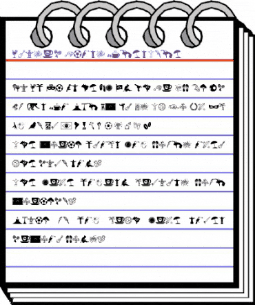 Brasil Icons Regular animated font preview