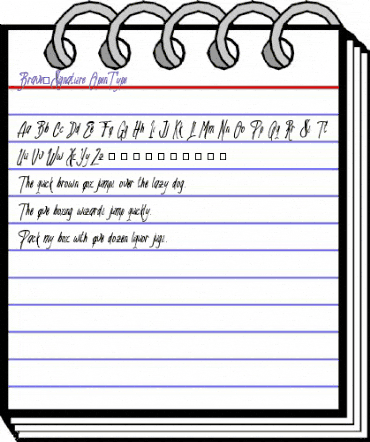 Brave_Signature Regular animated font preview