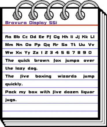 Bravura Display SSi Regular animated font preview Bravura Display SSi Regular animated font preview
