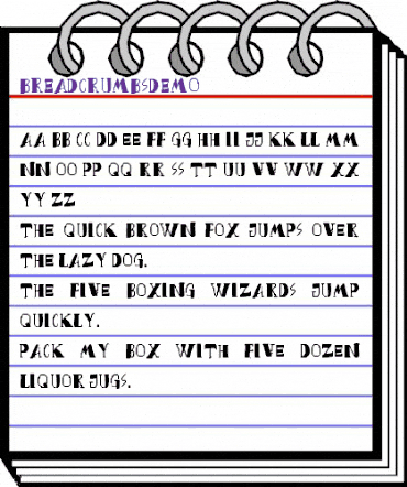 Bread Crumbs DEMO Regular animated font preview
