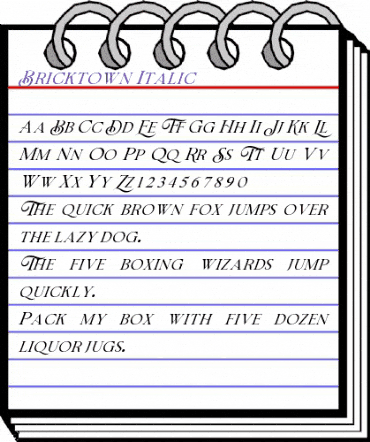 Bricktown Italic Regular animated font preview Bricktown Italic Regular animated font preview