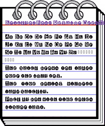 Brickyol Font Regular animated font preview