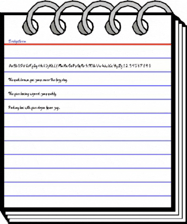 Bridgestorm Regular animated font preview