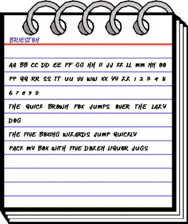 Brieston Regular animated font preview Brieston Regular animated font preview