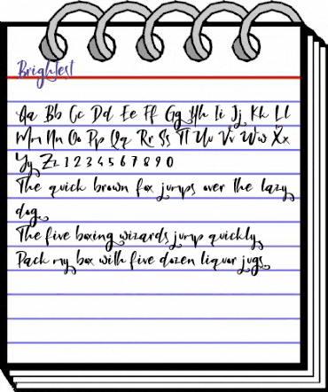 Brightest Regular animated font preview