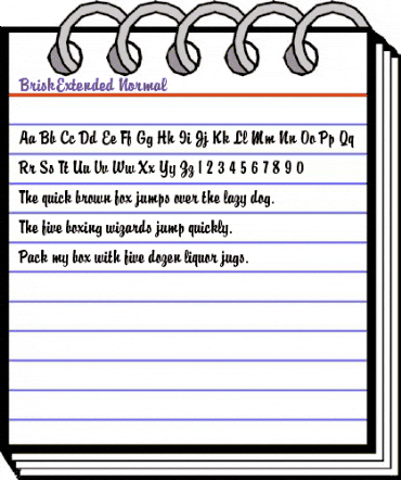 BriskExtended Normal animated font preview