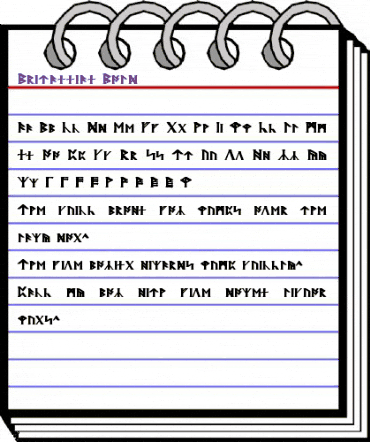 Britannian Bold animated font preview