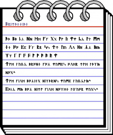 Britannian Regular animated font preview