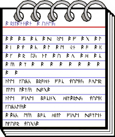 Britannian Runes Regular animated font preview