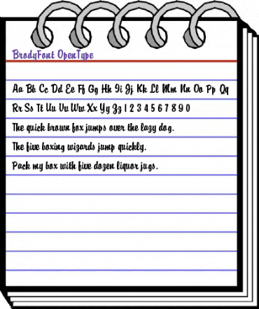 Brody Font animated font preview