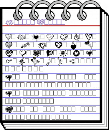 Broken Hearts Regular animated font preview