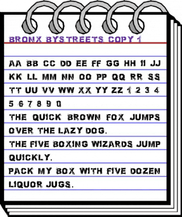 Bronx Bystreets Regular animated font preview