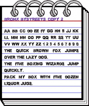 Bronx Bystreets Regular animated font preview