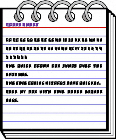 Bronz Regular animated font preview