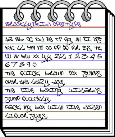 BrooklynKid Regular animated font preview