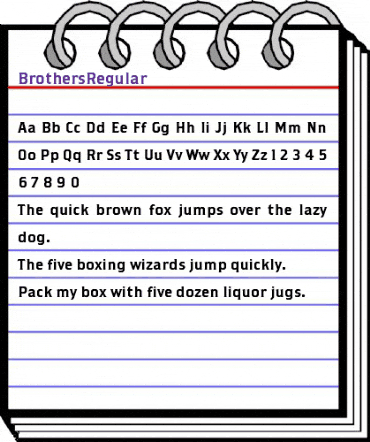 Brothers Regular animated font preview Brothers Regular animated font preview