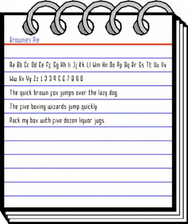 Brownies Pie Regular animated font preview