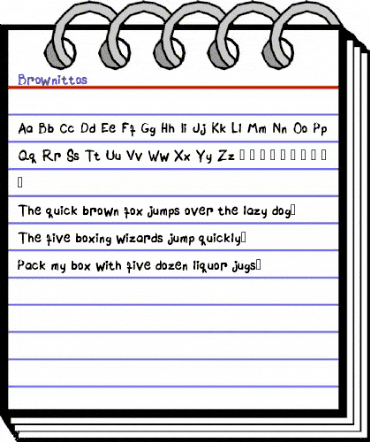 Brownittos Regular animated font preview