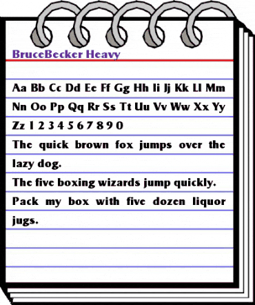 BruceBecker-Heavy Regular animated font preview