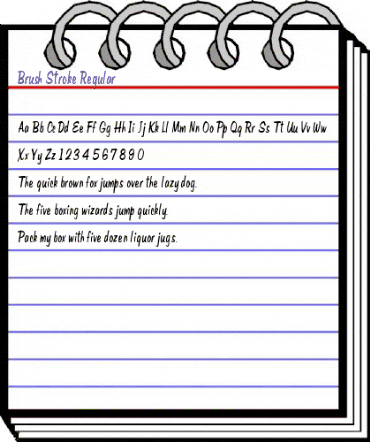 Brush Regular animated font preview