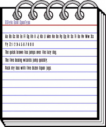 BStyle Bold animated font preview