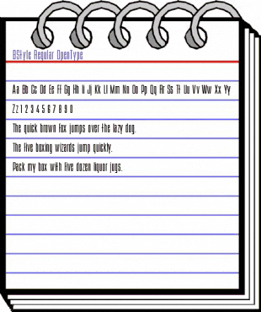 BStyle Regular animated font preview