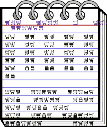 btd Cart-O-Grapher (bitmap) Regular animated font preview