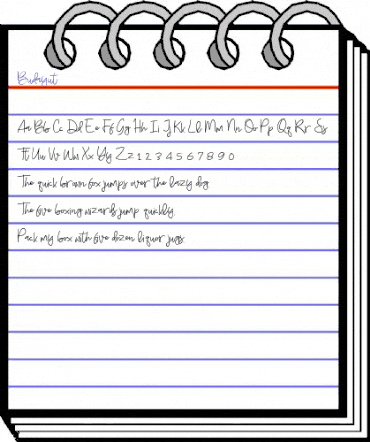 Budayut Regular animated font preview