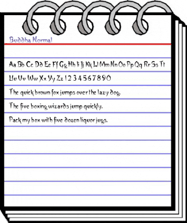 Buddha Normal animated font preview Buddha Normal animated font preview