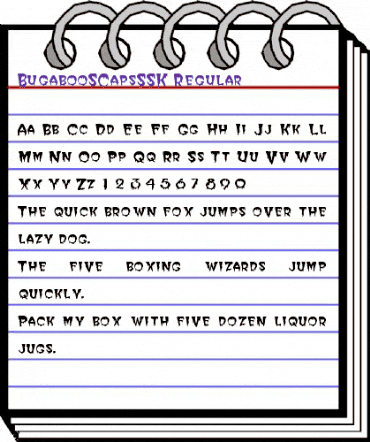 BugabooSCapsSSK Regular animated font preview