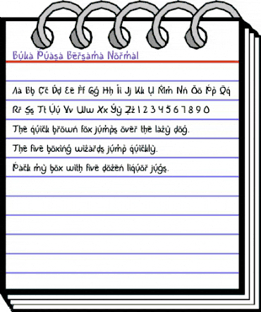 Buka Puasa Bersama normal animated font preview