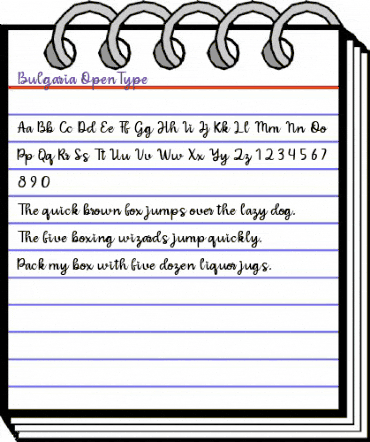 Bulgaria Regular animated font preview Bulgaria Regular animated font preview