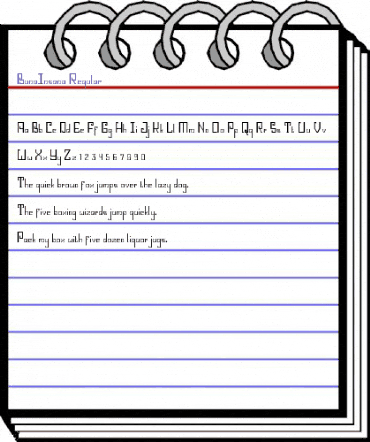 Buna Insana Regular animated font preview