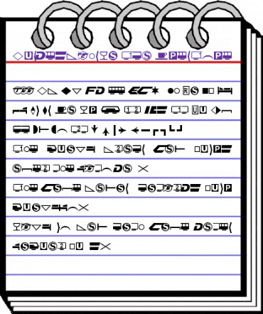 Bundesbahn Pi 2 animated font preview