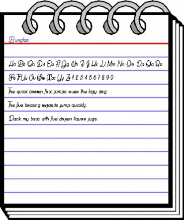 Burglar Regular animated font preview Burglar Regular animated font preview