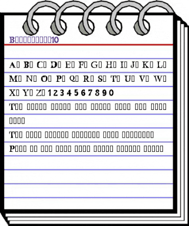 Bustamante1.0 Regular animated font preview