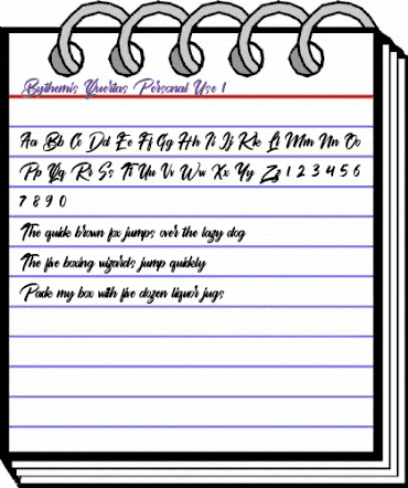 Bythemis Quertas Personal Use 1 Regular animated font preview Bythemis Quertas Personal Use 1 Regular animated font preview
