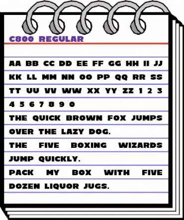 C800 Regular animated font preview C800 Regular animated font preview