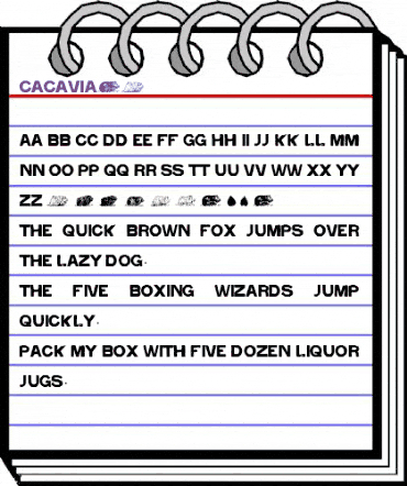 cacavia01 Regular animated font preview cacavia01 Regular animated font preview