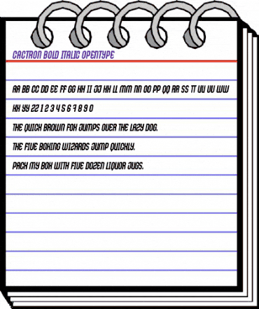 Cactron Bold-Italic animated font preview Cactron Bold-Italic animated font preview