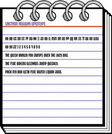 Cactron Regular animated font preview Cactron Regular animated font preview