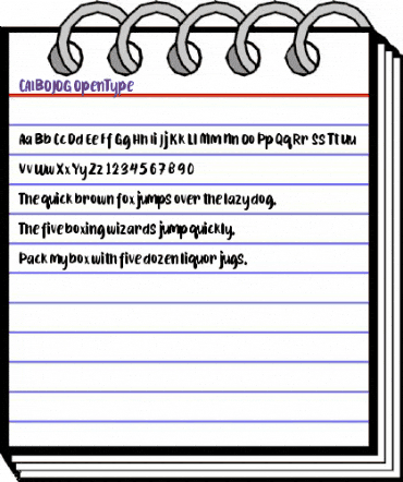 CAIBOJOG Regular animated font preview CAIBOJOG Regular animated font preview