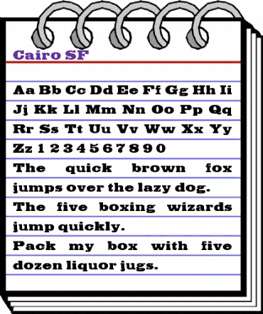 Cairo SF Regular animated font preview Cairo SF Regular animated font preview