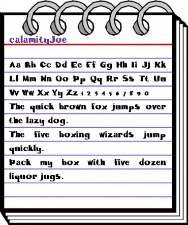 calamityJoe Regular animated font preview calamityJoe Regular animated font preview