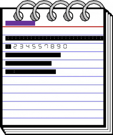 Calculator LCDs Regular animated font preview Calculator LCDs Regular animated font preview