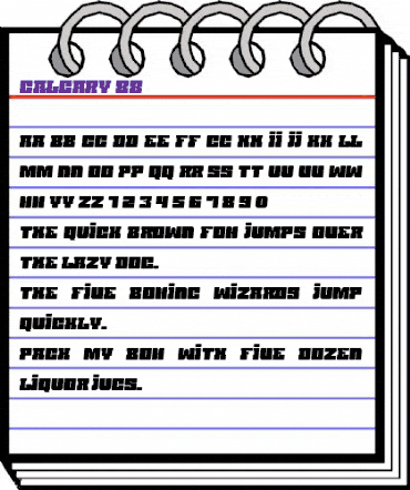 Calgary 88 Regular animated font preview